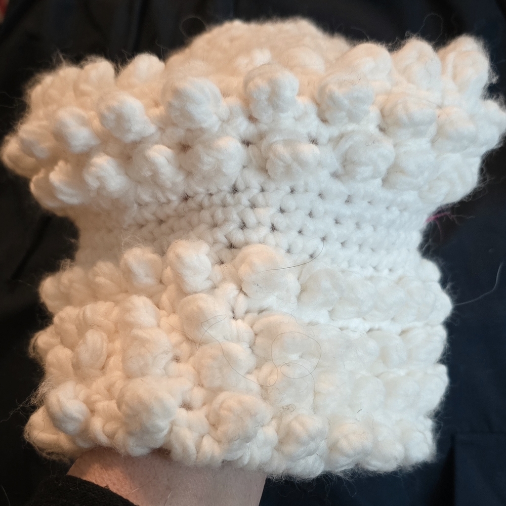 Vintage 1940s, Made In Japan, Hand Crochet Acrylic Hat